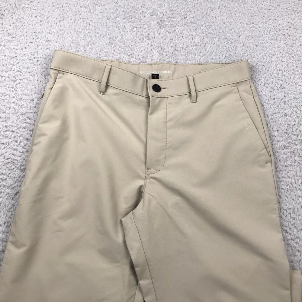 Banana Republic Chino Pants Mens 32x30 London Fog‎ Performance Slacks NEW NWT